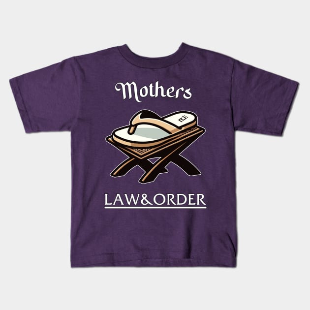 Mothers LAW & ORDER Kids T-Shirt by Drew-Drew